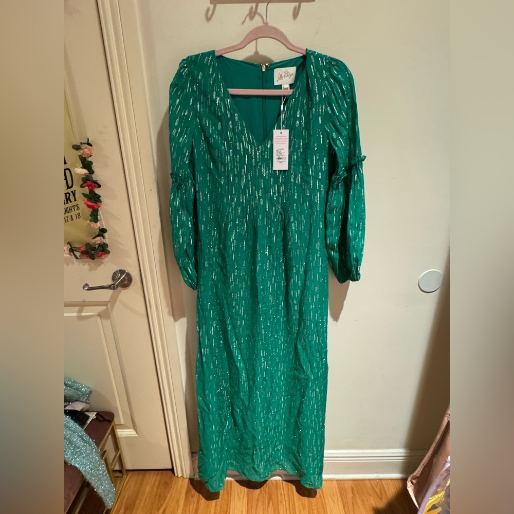 NWT Lilly Pulitzer cleme long sleeve maxi dress